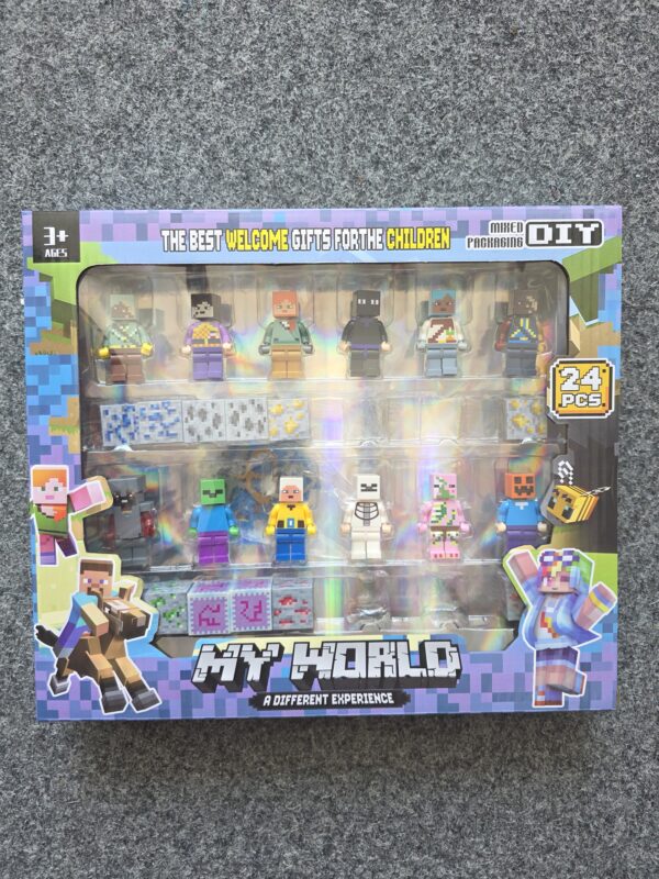 Klocki figurki minecraft 24szt